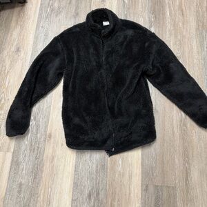 PINK Victoria's Secret Black Fuzzy Jacket